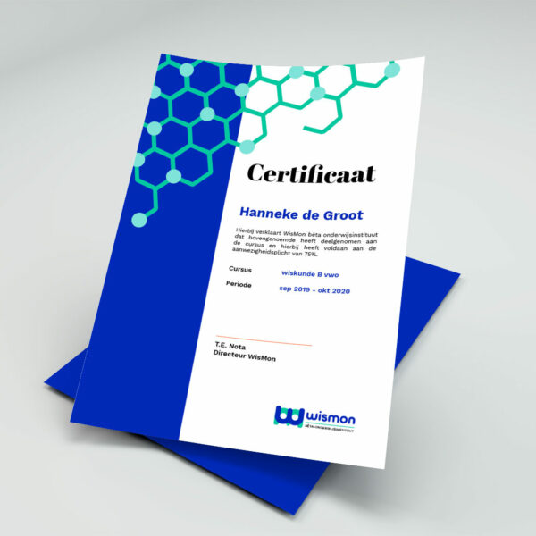 certificaat wismon